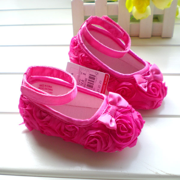 Cute newborn baby shoes princess baby Brand shoes ZZARAA baby Girls toddler floral cute footwear infant newborn sweet Pink rose Cute newborn baby shoes