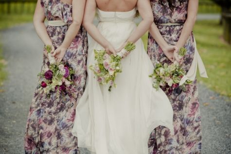 Guide for a spring wedding floral bridesmaid dresses Guide for a spring wedding